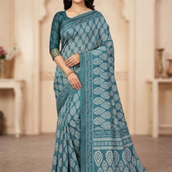 Digital Print Saree with Blouse Piece for Premium Ethnic and Traditional Wear | STG-DIVU