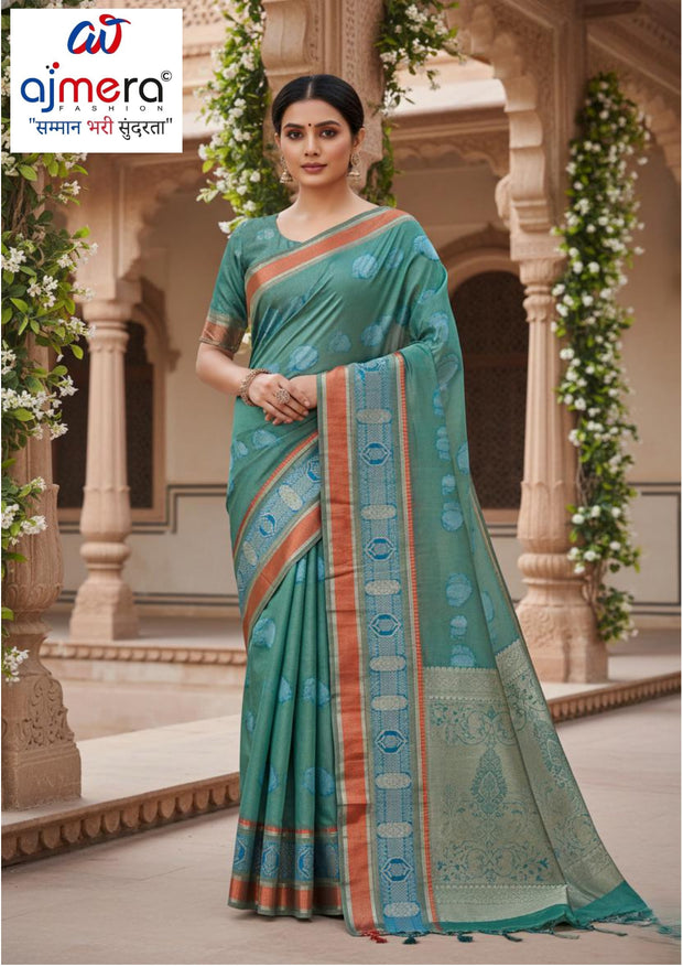 Artisan Rapier Silk Matching Saree With Blouse Piece | RKI-188