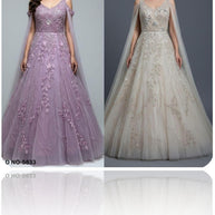 Elegant Net Designer Party Wear Gown for Women | SDO-5833