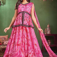Elegant Chinon Designer Party Wear Gown for Women | SHP-ADDA-46