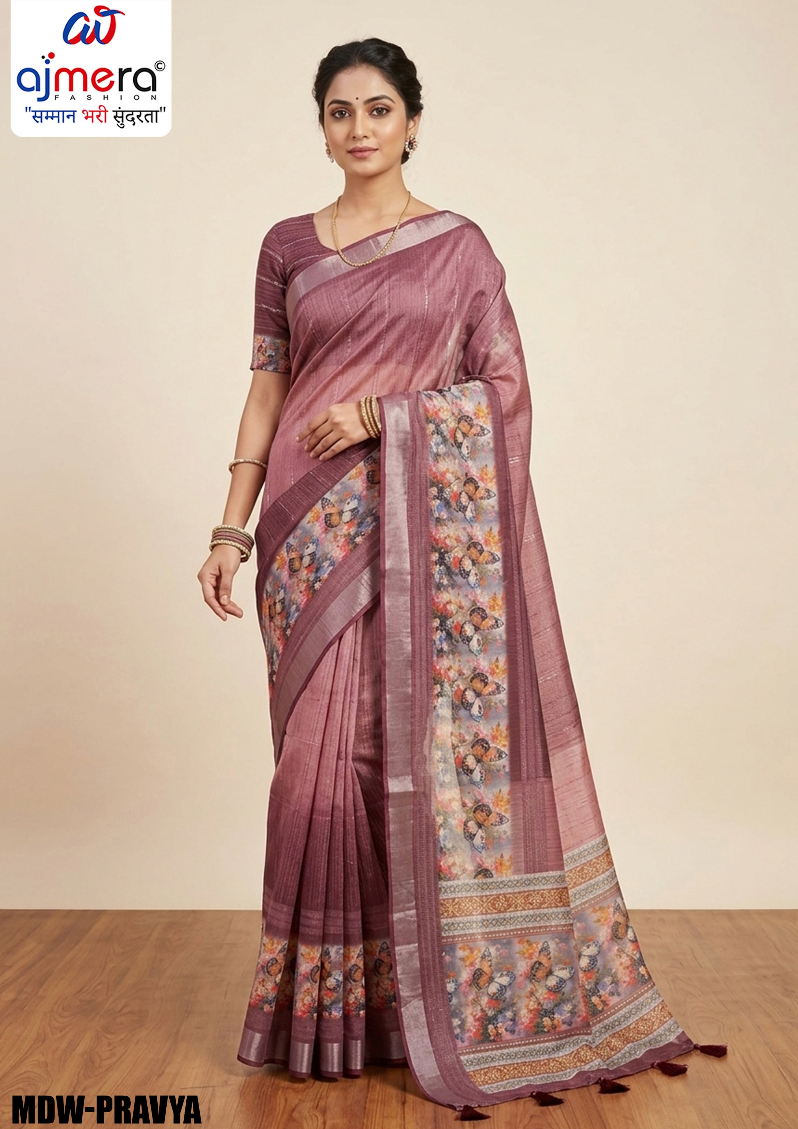 Graceful Jacquard Silk Saree with Blouse Piece for Timeless Ethnic Fashion | MDW-PRAVYA