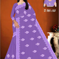 Georgette Dyed Matching Saree with Blouse Piece for Premium Ethnic and Traditional Wear | RRJ-SAWAN-1