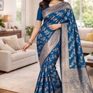 Rich Jacquard Silk Saree with Blouse Piece for Sophisticated Ethnic Style | TUL-CLEAR SILK VOL-04
