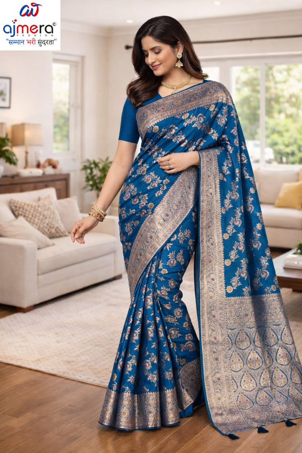 Rich Jacquard Silk Saree with Blouse Piece for Sophisticated Ethnic Style | TUL-CLEAR SILK VOL-04