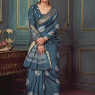 Silk Handloom Silk Saree with Blouse for Premium Ethnic and Traditional Wear | ALL-HOLLAND SILK-107