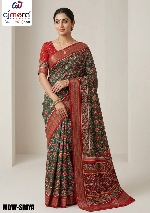 Cultural Elegance Jacquard Silk Saree With Blouse Piece | MDW-SRIYA