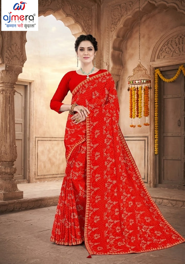 Beautiful Printed Saree with Blouse Piece for Cultural Celebrations | TD-SAVAN