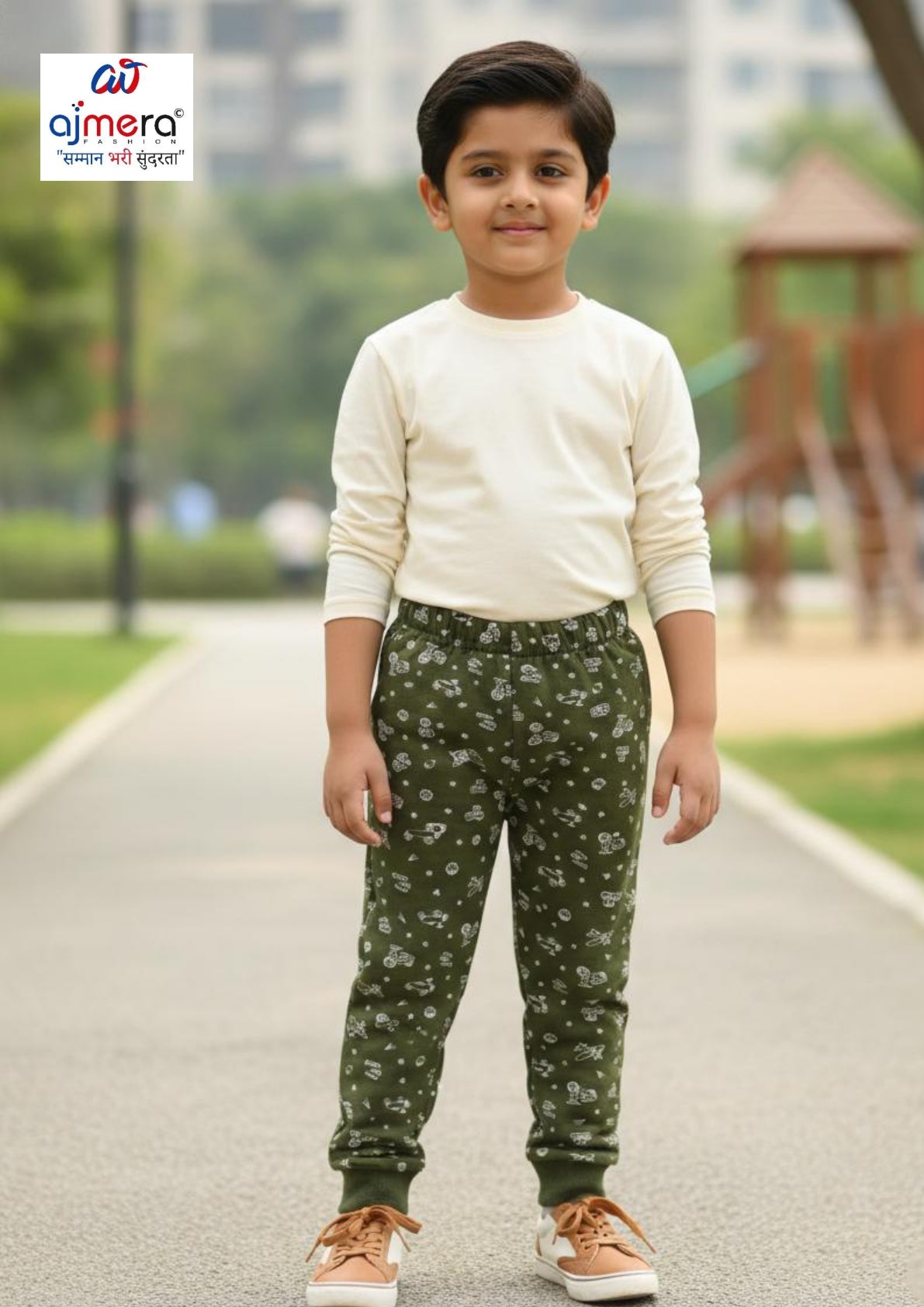 Kids Cotton Pyjama Wholesale in India | JPO-LOOPER PRT PYJAMA-M