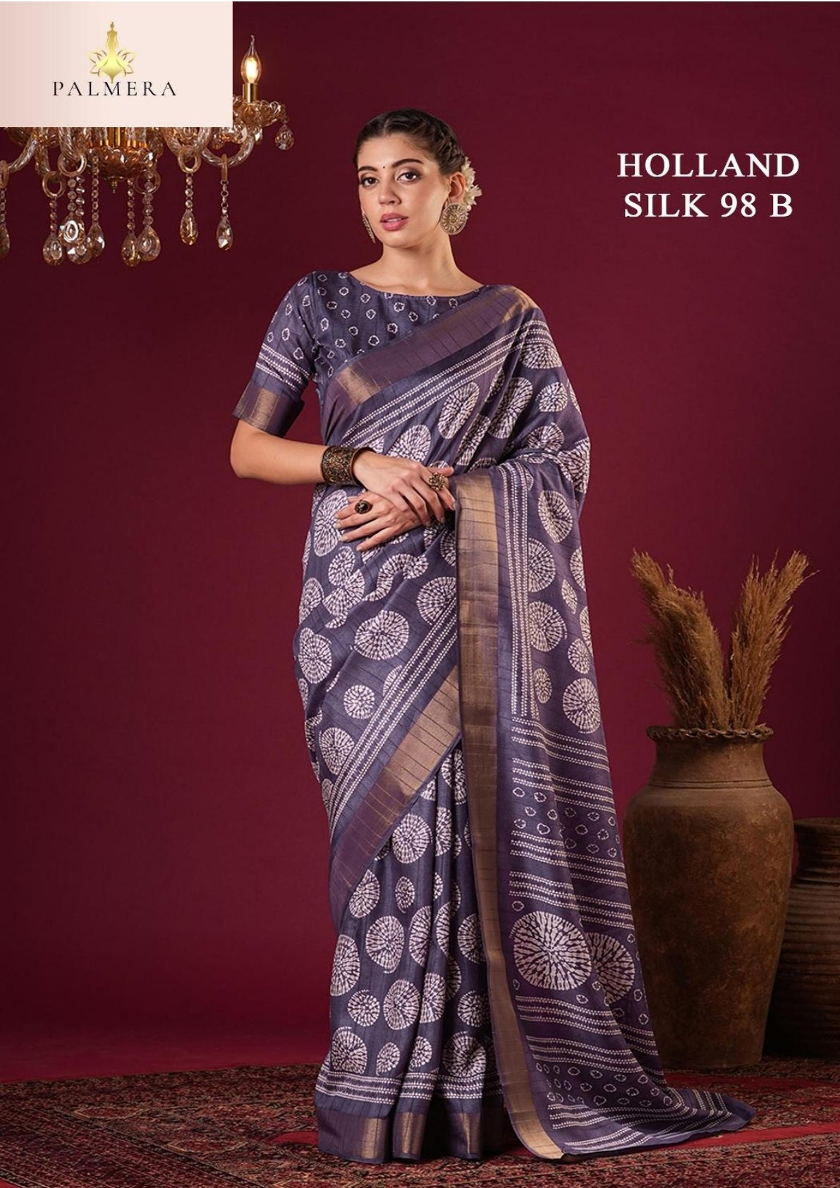Holland Silk Kota Silk Saree with Blouse for Premium Ethnic and Traditional Wear | ALL-HOLLAND SILK-98
