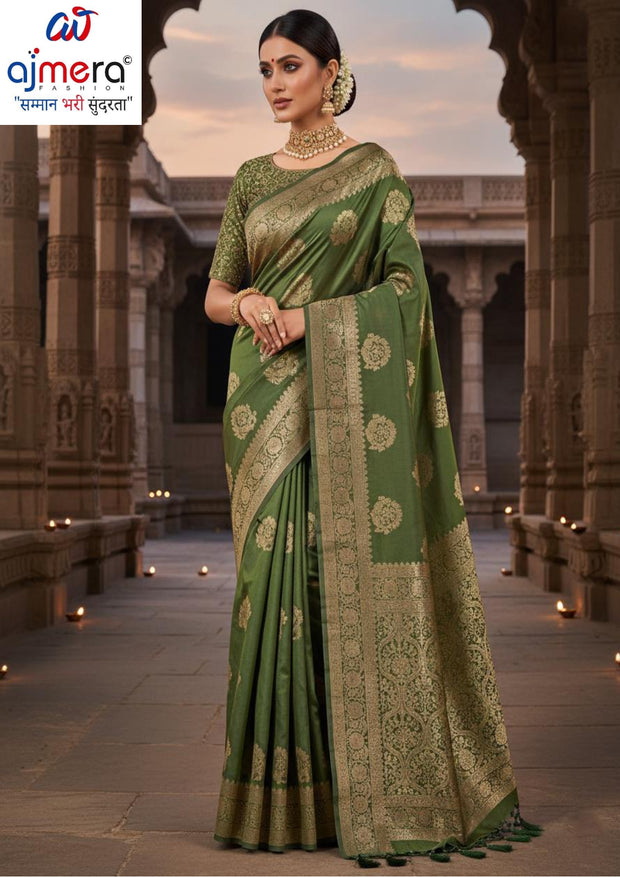 Elegant Jacquard Silk Saree with Designer Blouse Piece for Festive Elegance | SOJ-VARDAN SILK