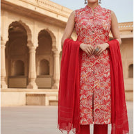 Designer Modal Silk Kurti Set for Women | MJC-MODAL SILK PRINT