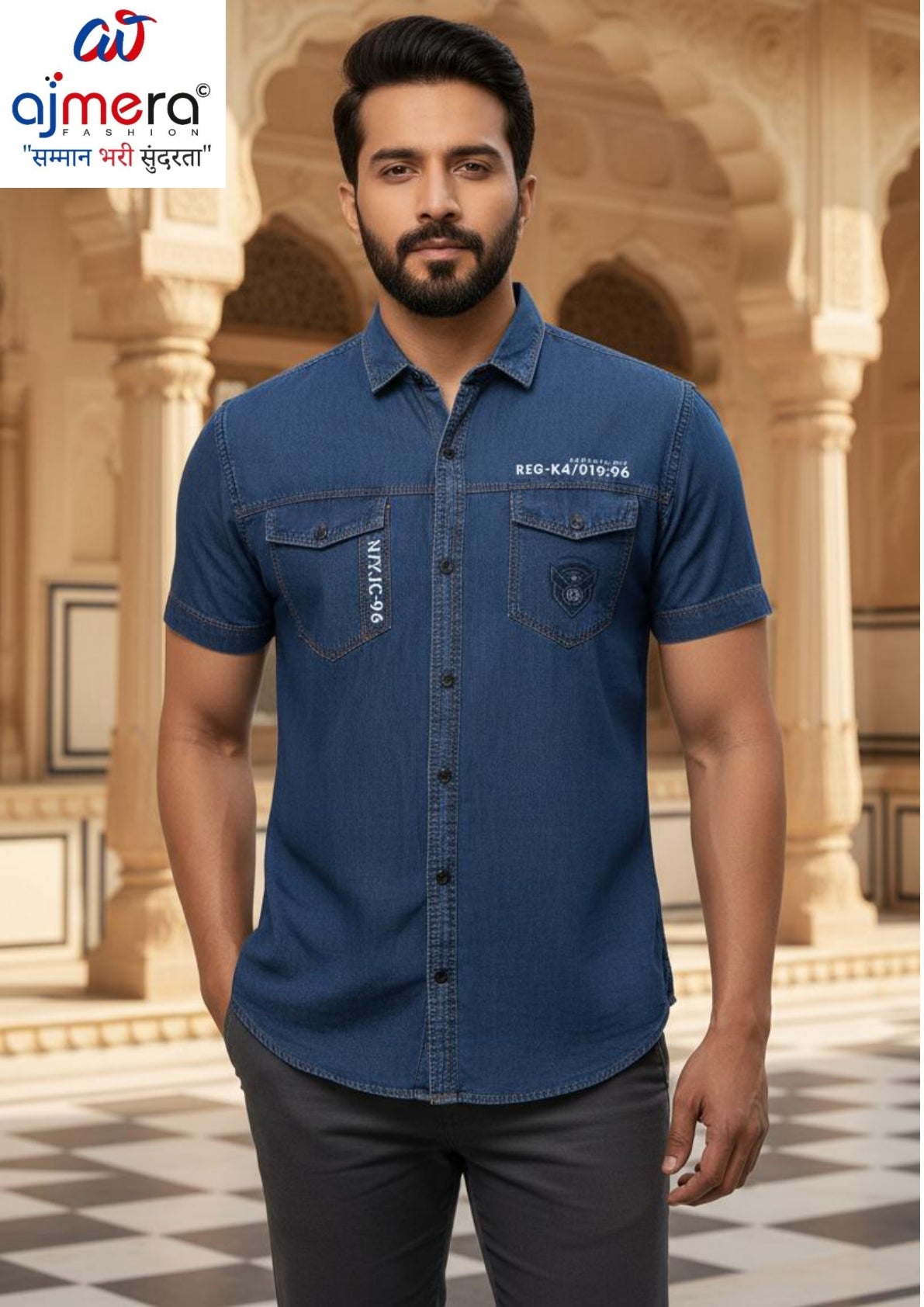 Mens Shirt Manufacturer India for Retailers | MRS-DENIM CARGO HS