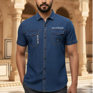 Mens Shirt Manufacturer India for Retailers | MRS-DENIM CARGO HS