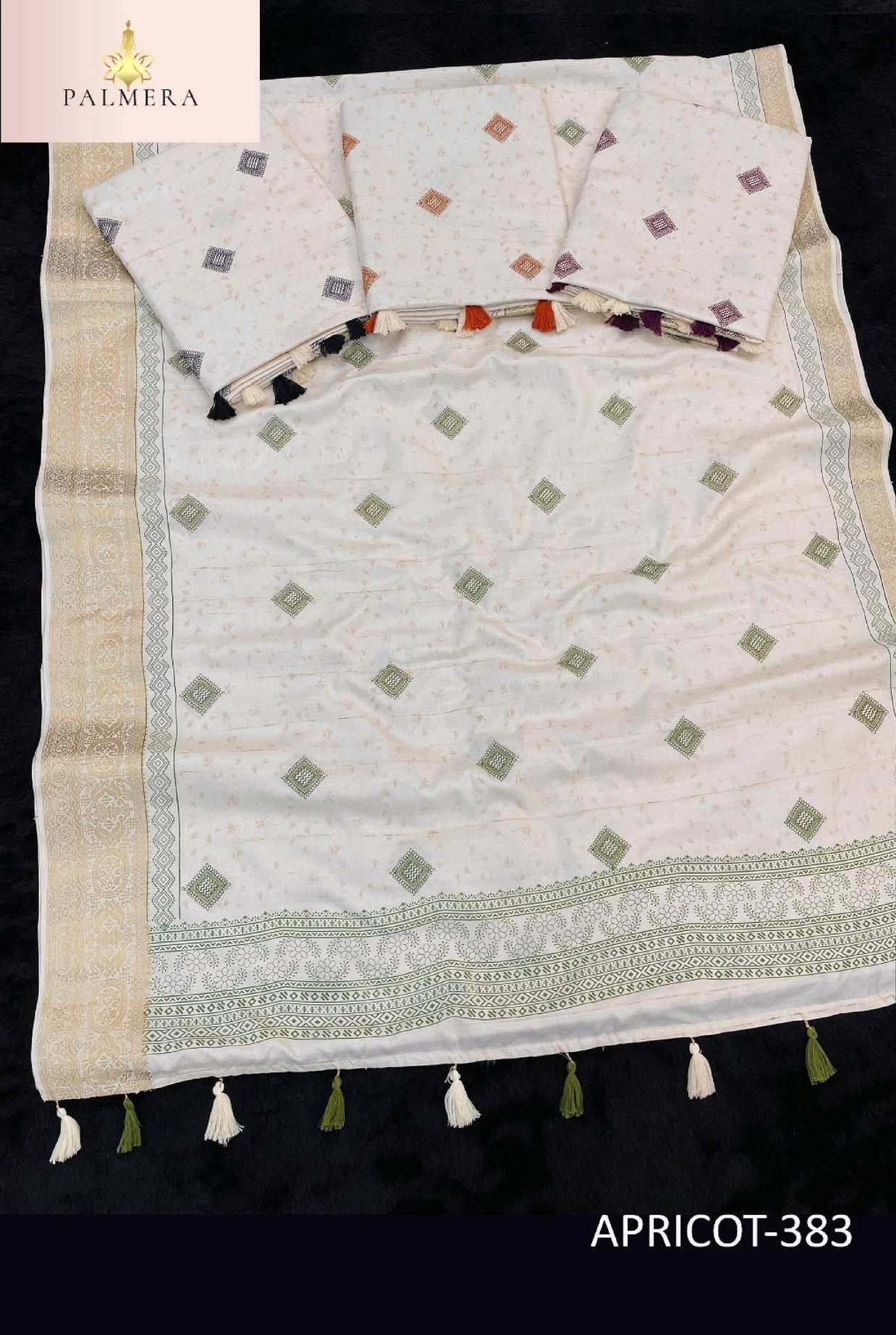 Apricot Linen Saree with Blouse for Premium Ethnic and Designer Wear | ALL-APRICOT-383