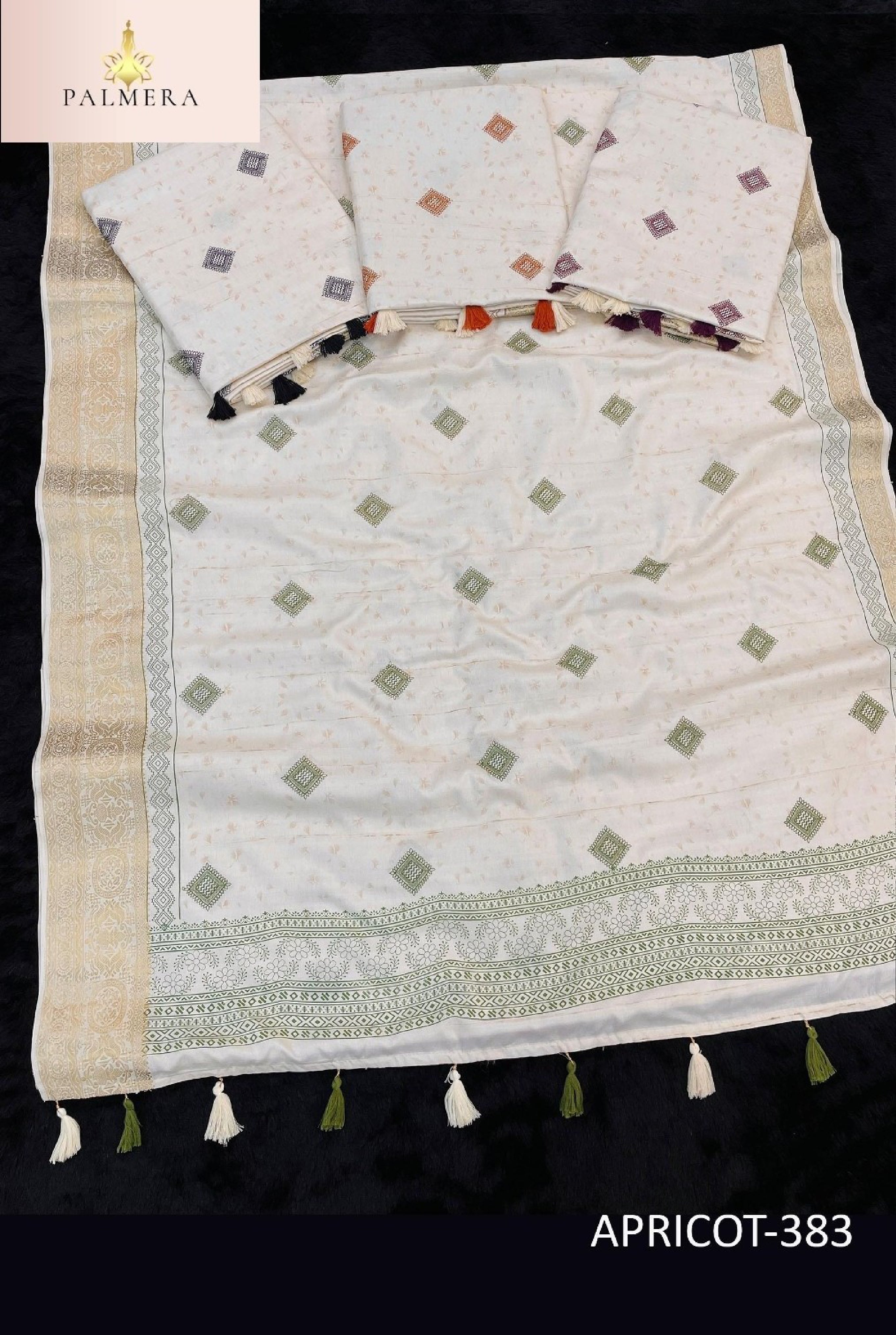 Apricot Linen Saree with Blouse for Premium Ethnic and Designer Wear | ALL-APRICOT-383