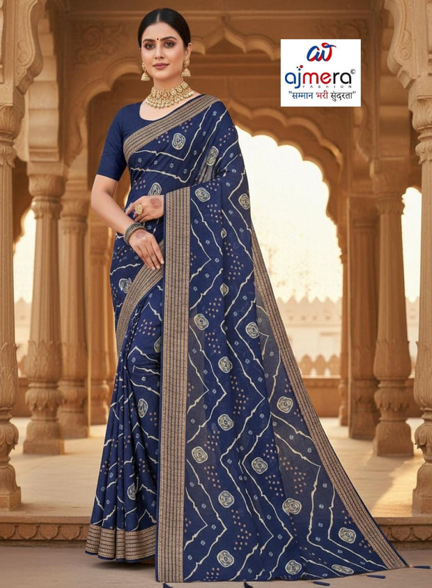 Trendy Printed Saree with Blouse Piece for Women’s Ethnic Wardrobe | GPT-GURUDEV