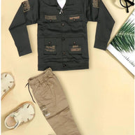 Wholesale Boys Jacket T-Shirt Pant Set | JDW-1723
