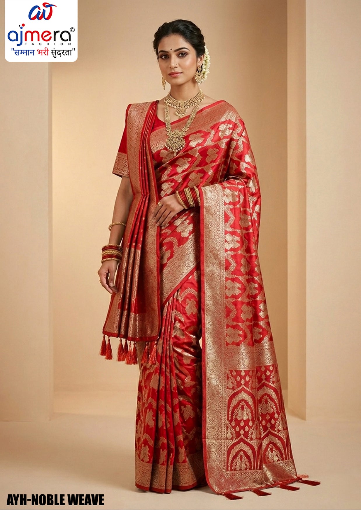Heritage Weave Jacquard Silk Saree With Blouse Piece | AYH-NOBLE WEAVE