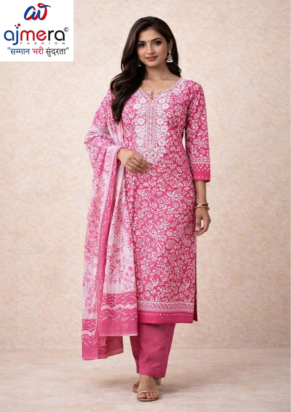 Premium Cotton Unstitched Suit Set | KRN-TRISHA
