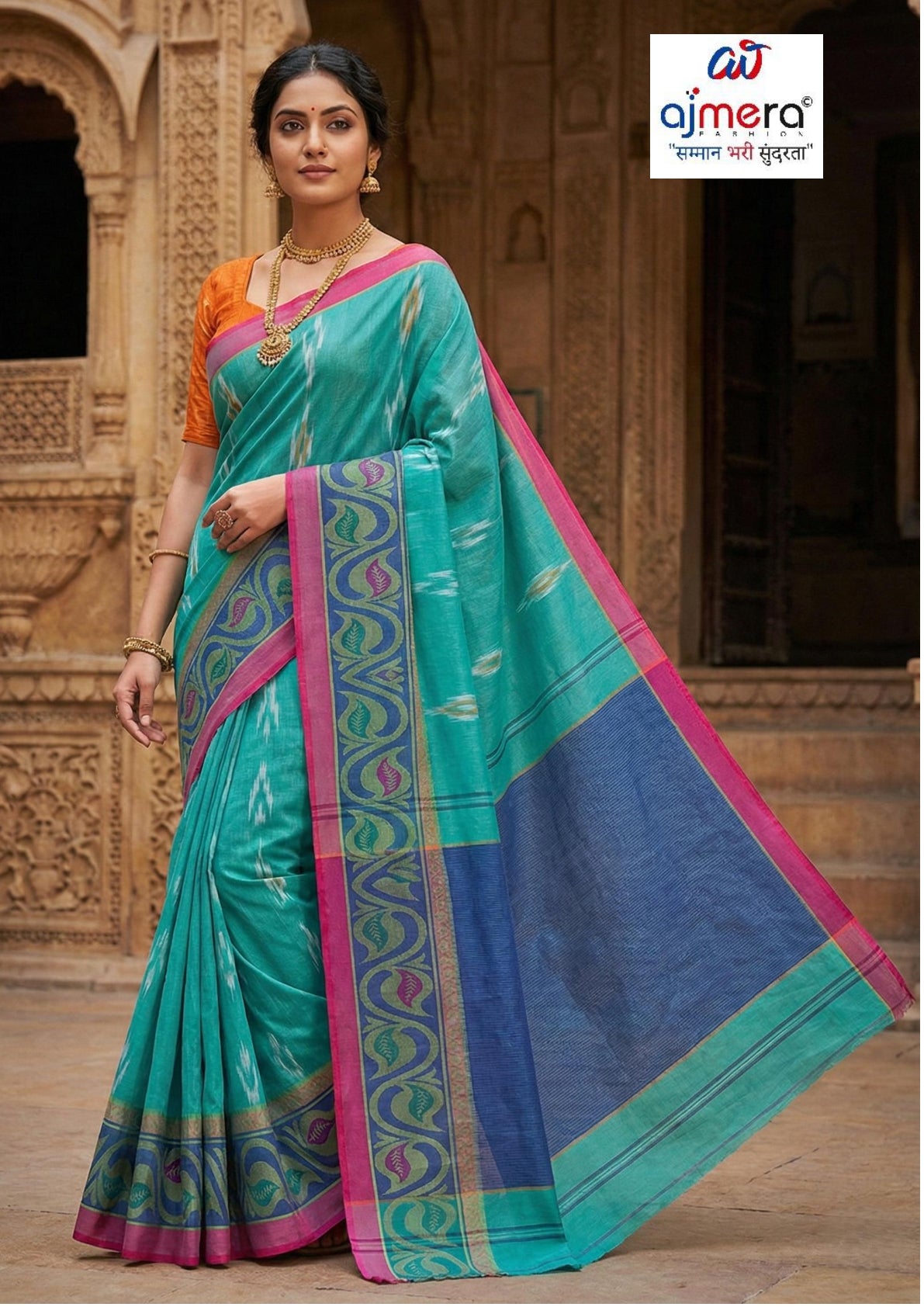 Soft Cotton Saree with Without Blouse for Premium Ethnic and Traditional Wear | NDN-HL SAREE-22