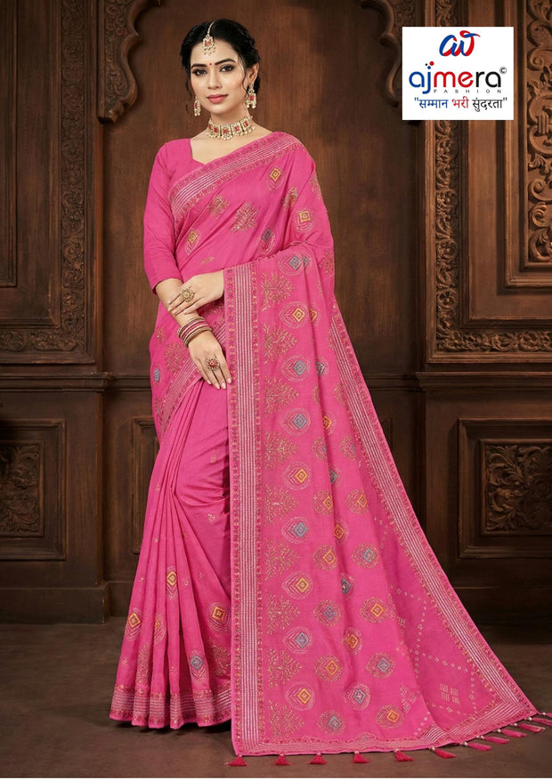 Premium Cotton Saree with Without Blouse for Premium Ethnic and Traditional Wear | PJA-MISS WORLD