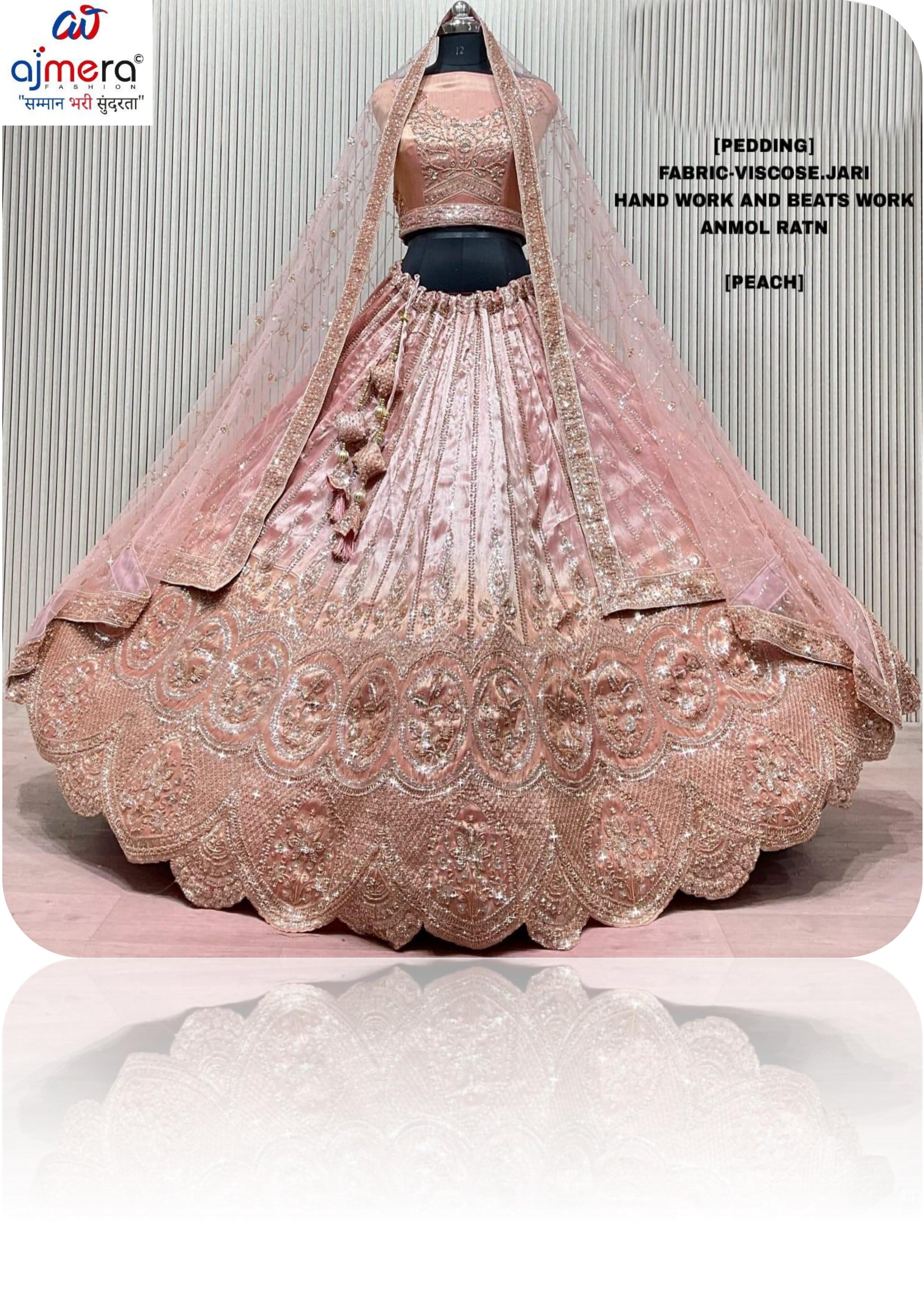 Viscose Jari Lehenga Manufacturer, Supplier & Wholesaler in India| ABF-ANMOL RATAN