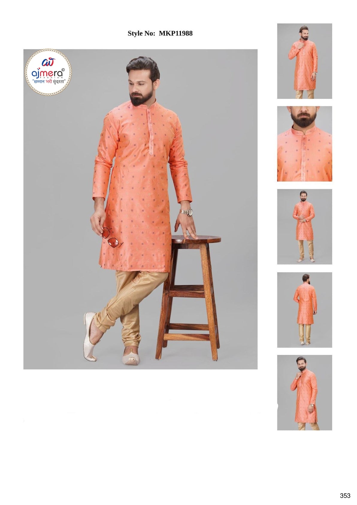 Premium Men's Kurta & Payjama for Wedding & Festive Wear | SNA-MKP11988
