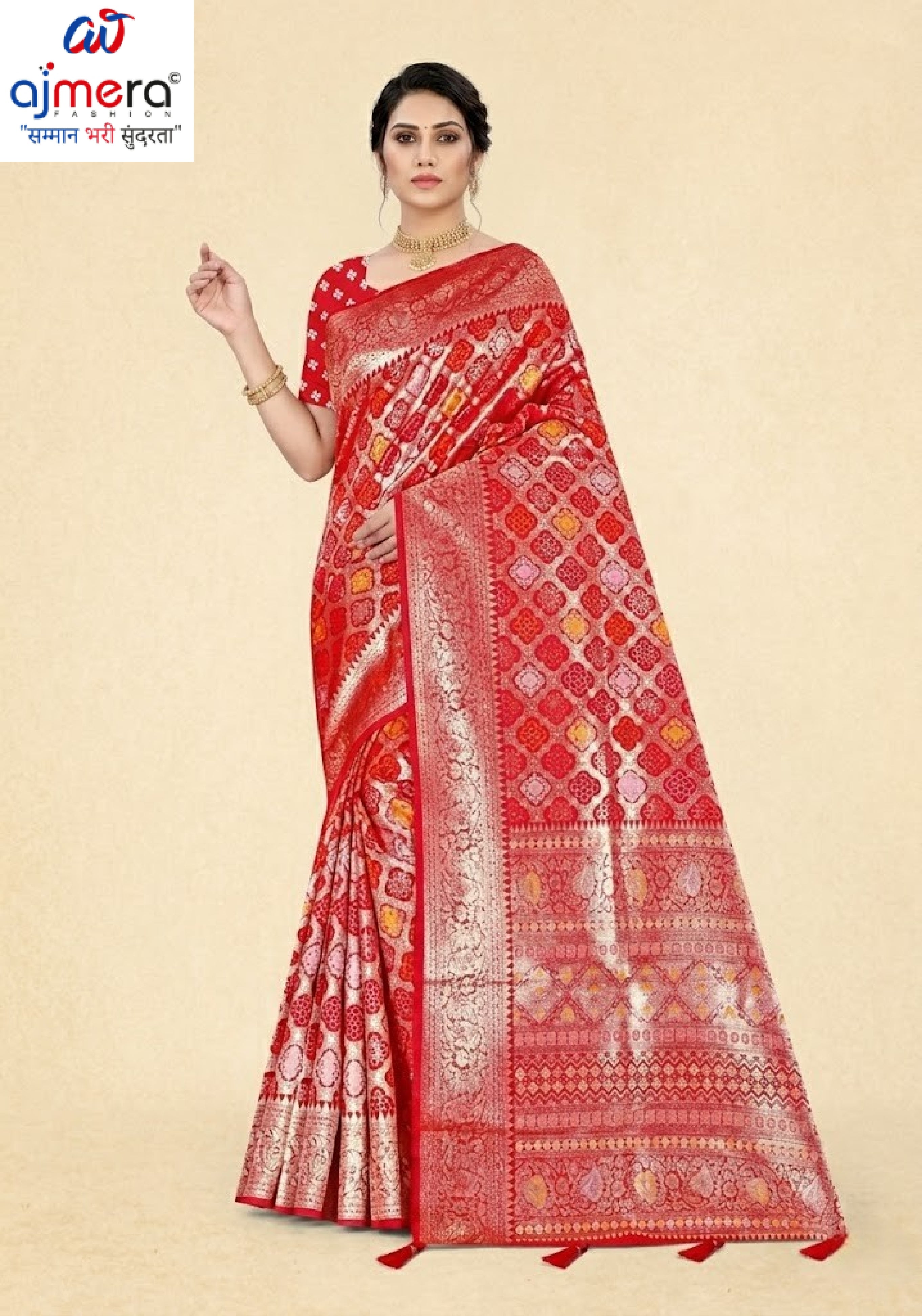 Premium Jacquard Silk Saree with Matching Blouse Piece for Ethnic Celebrations | TUL-PREM PAKHI SILK VOL-05