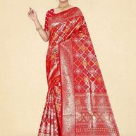 Premium Jacquard Silk Saree with Matching Blouse Piece for Ethnic Celebrations | TUL-PREM PAKHI SILK VOL-05