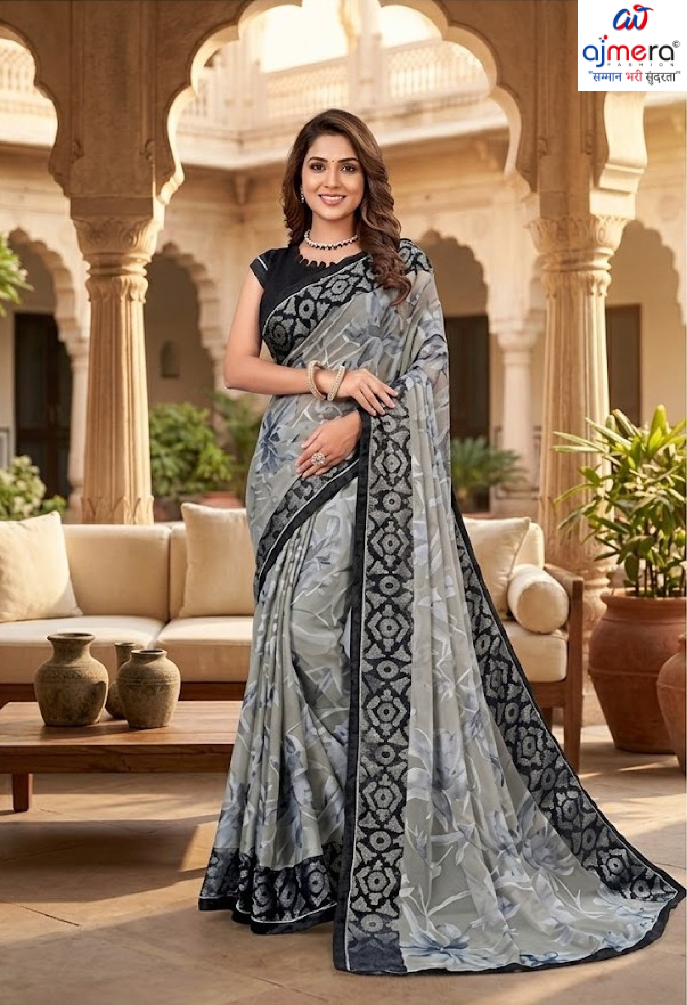 Stylish Printed Saree with Blouse Piece for Traditional Celebrations | RDD-SAPPHIRE VOL-2