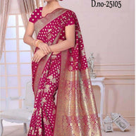 Occasion Jacquard Silk Saree With Blouse Piece | MTE-25105