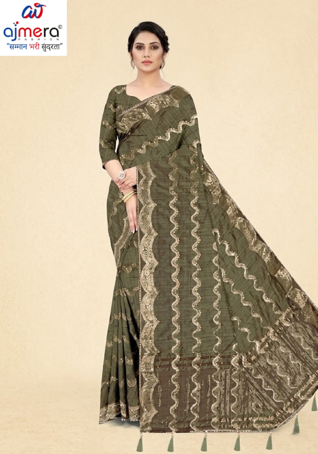 Designer Jacquard Silk Saree with Blouse Piece for Traditional Occasions | DNA-SHARBATI