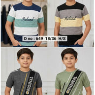 Wholesale Kids Cotton T-Shirt | SCE-KIDS HALF SLEEVE-18X36