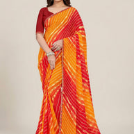 Elegant Printed Saree with Designer Blouse Piece for Festive Wear  | JS-NIKITA-2