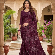 Premium Printed Saree with Matching Blouse Piece for Ethnic Elegance | RDD-KAAMYA VOL-02