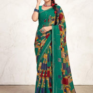 Stylish Printed Saree without Blouse for Traditional Celebrations  | CAS-KRANTI