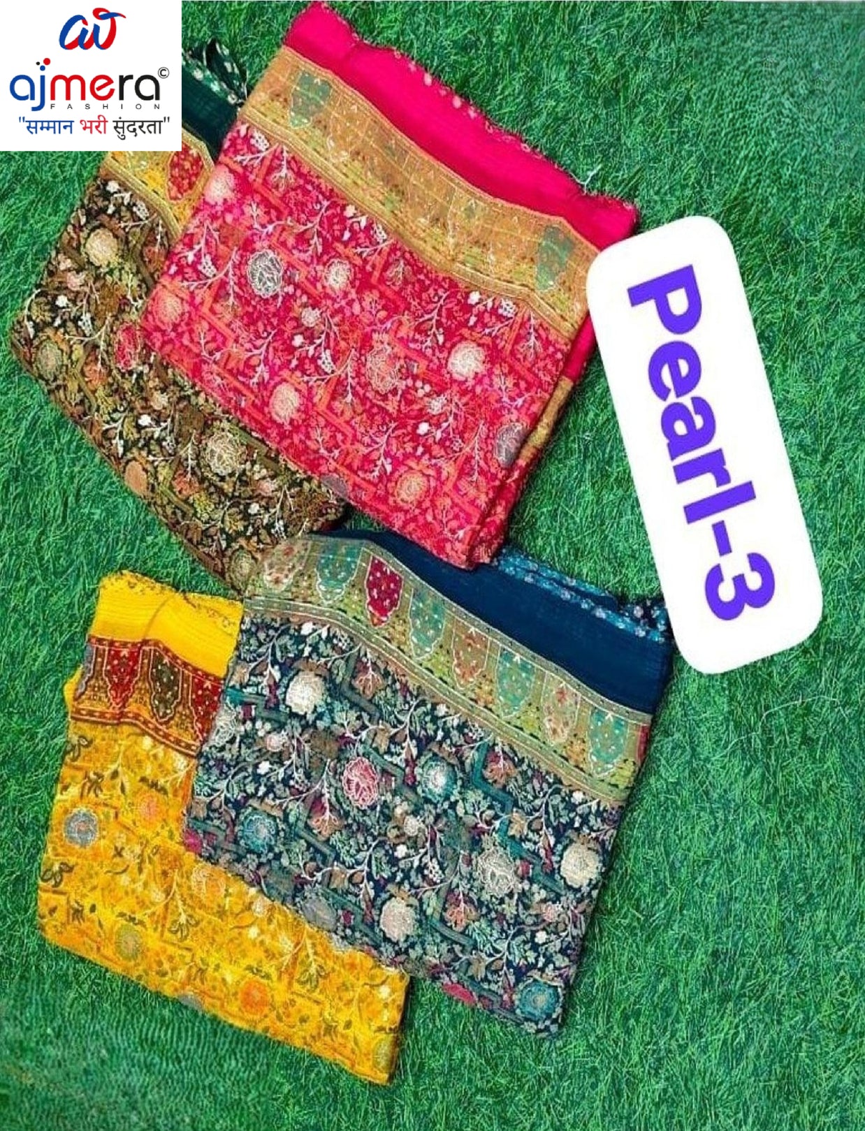 Premium Printed Saree with Matching Blouse Piece for Ethnic Elegance  | VDT-PEARL-3
