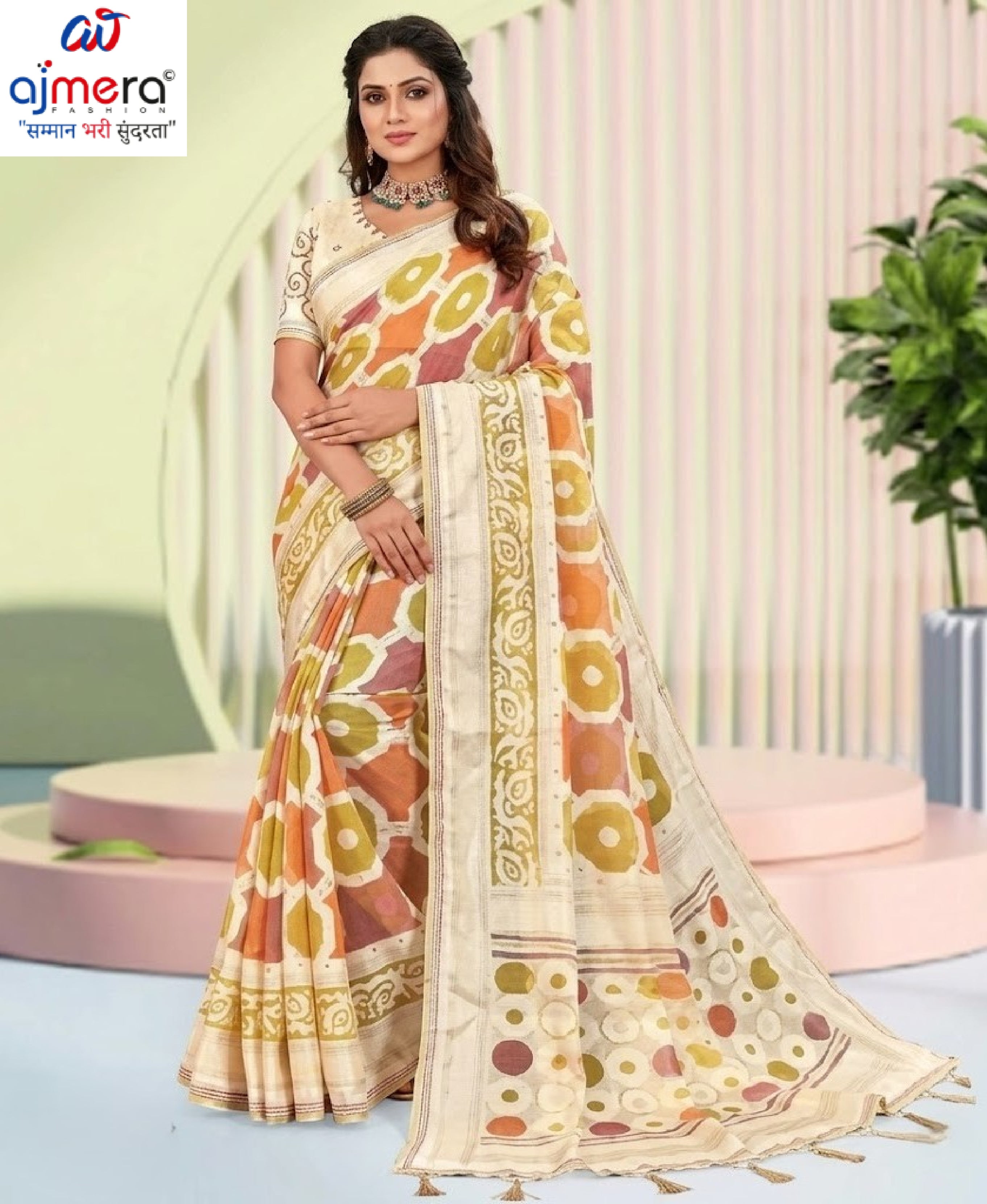 Beautiful Printed Saree with Blouse Piece for Cultural Celebrations #3 | RDD-RANGKALA VOL-05
