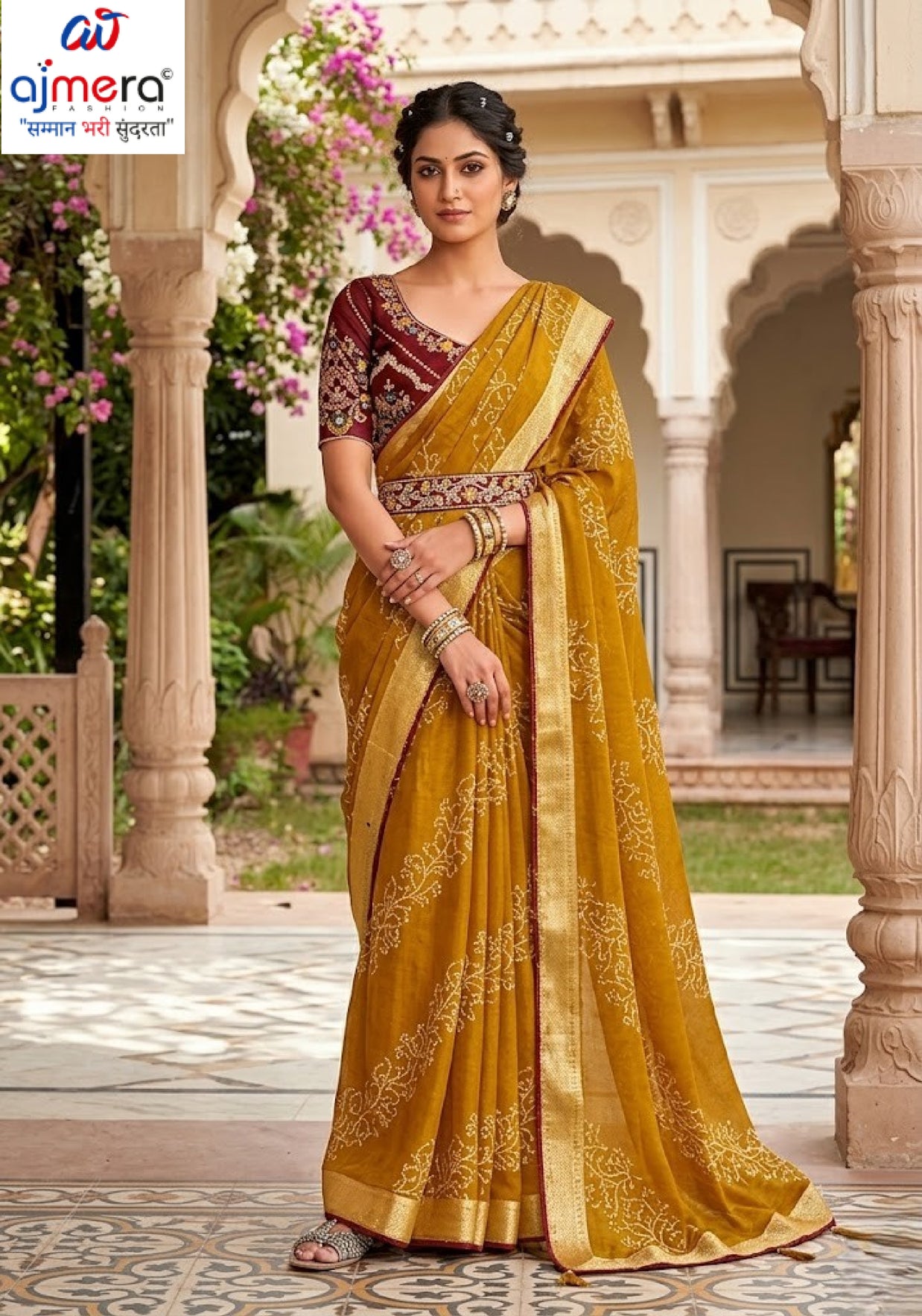 Graceful Printed Saree with Blouse Piece for Modern Ethnic Fashion | VDT-NITYA-7