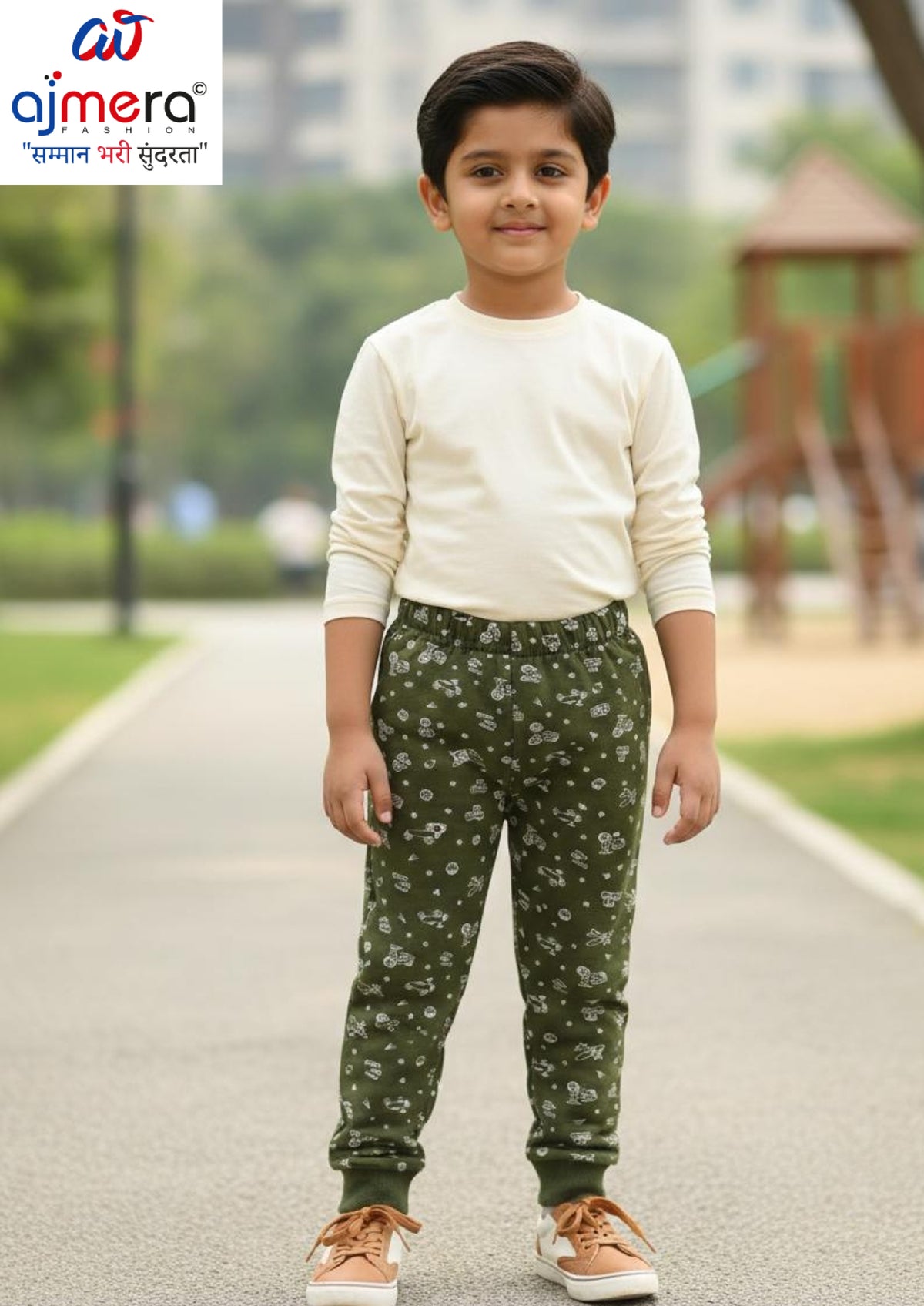 Kids Cotton Pyjama Wholesale in India | JPO-LOOPER PRT PYJAMA-L