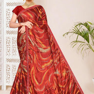 Contemporary Printed Saree with Blouse Piece for Premium Wear | SNR-SPACE