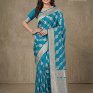 Premium Jacquard Silk Saree with Matching Blouse Piece for Ethnic Celebrations | DBU-CHOLI DAMAN VOL-4