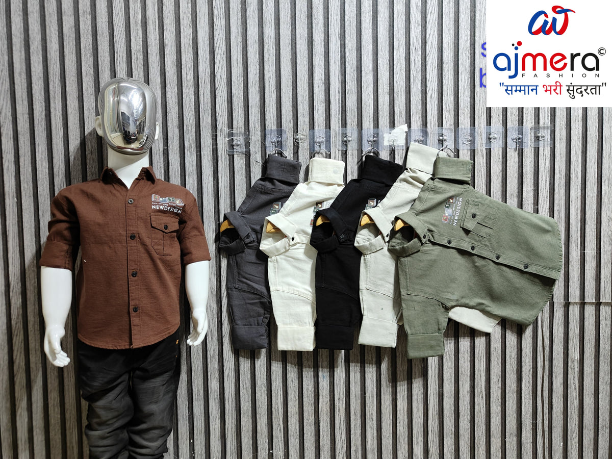 Kids Dobby Shirt Wholesale in Surat | RJ9-192