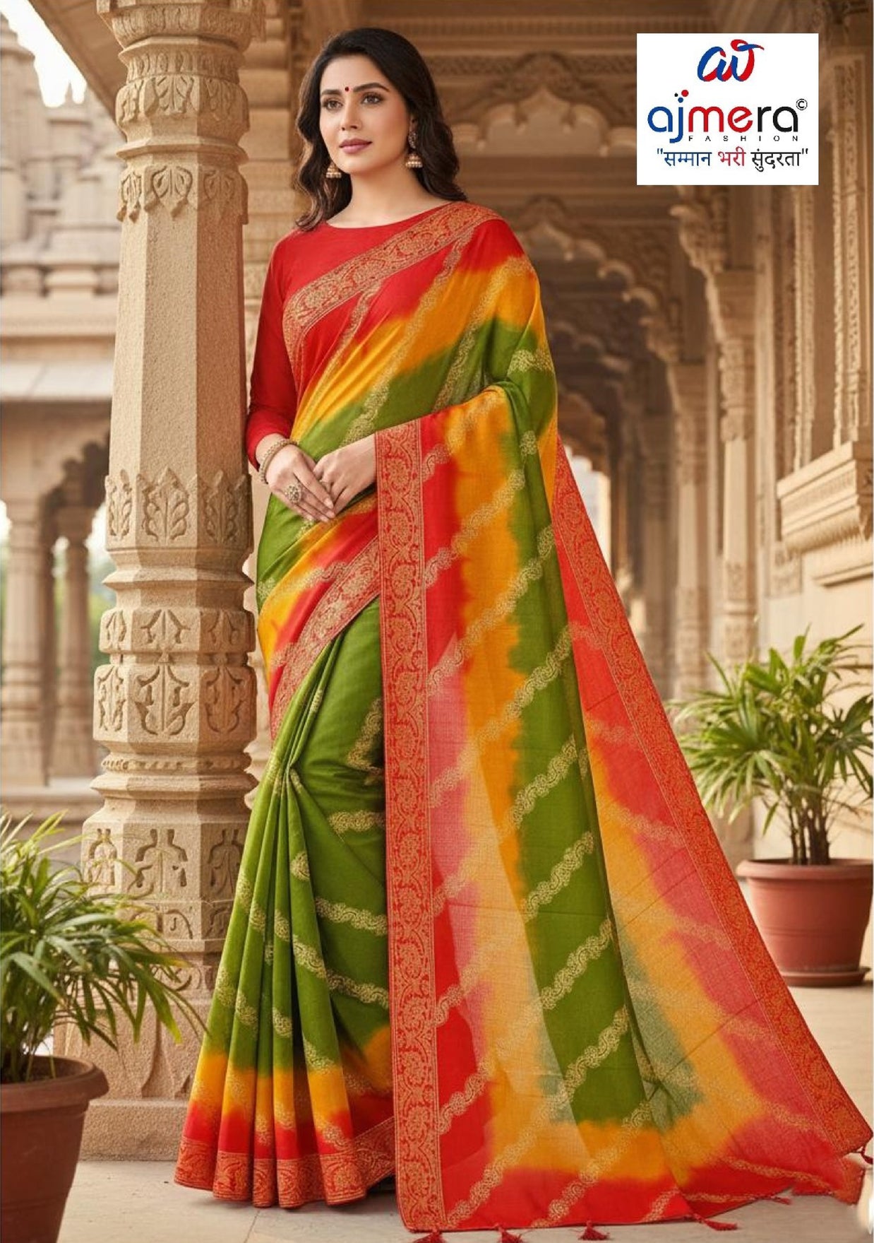 Printed Cotton Saree with Blouse Piece for Premium Ethnic and Traditional Wear | TLS-PRATHNA BP