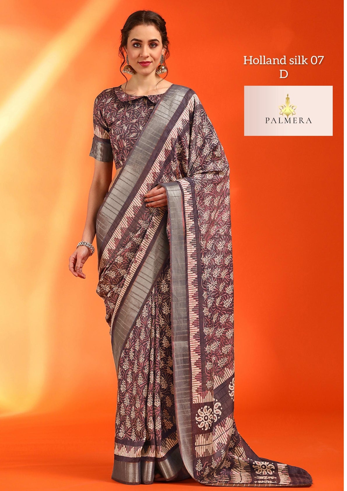 Holland Silk Kota Silk Saree with Blouse for Premium Ethnic and Traditional Wear | ALL-HOLLAND SILK-07