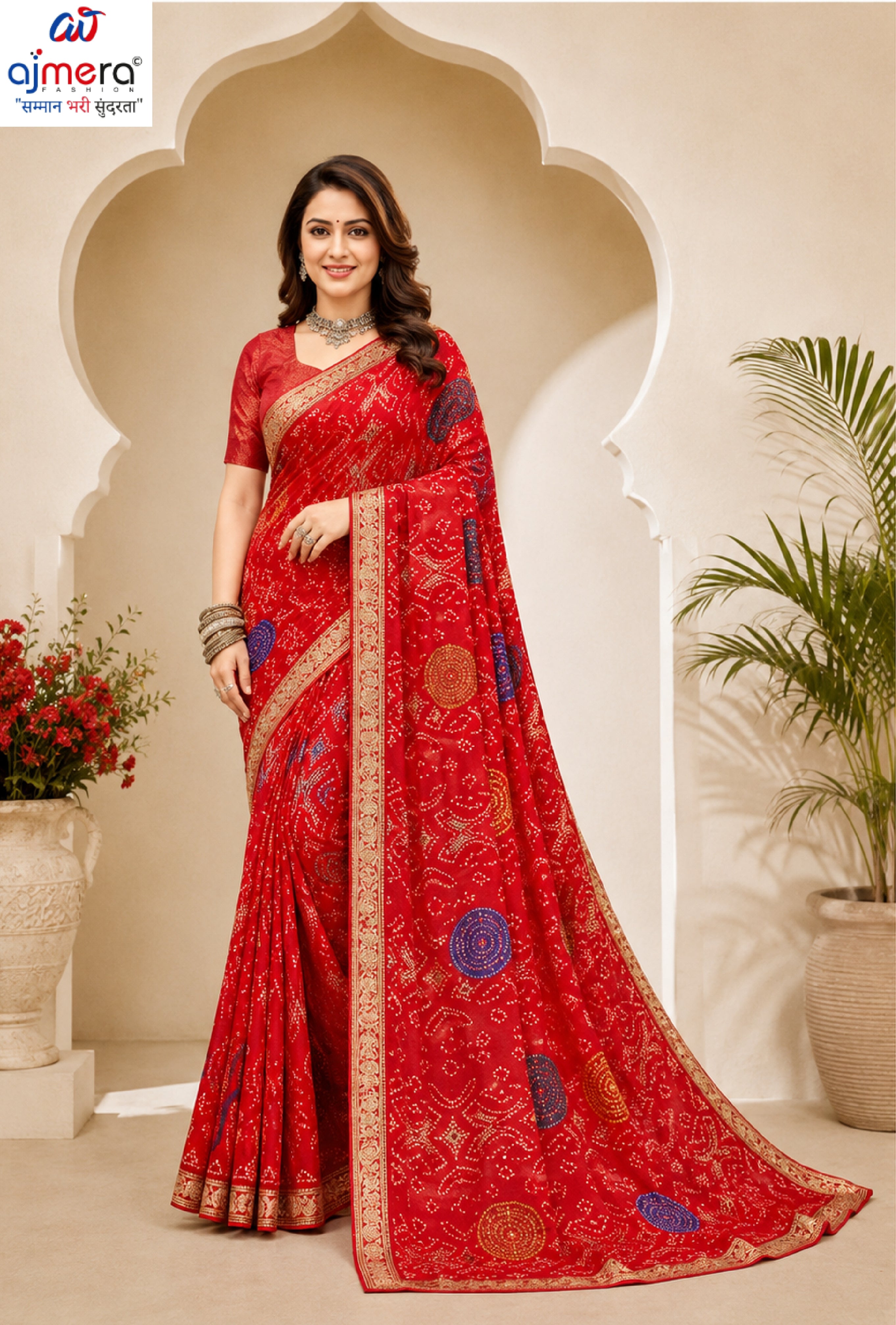 Trendy Printed Saree with Blouse Piece for Women’s Ethnic Wardrobe | RDD-NIKITA
