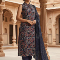 Designer Modal Silk Kurti Set for Women | MJC-MODAL SILK PRINT
