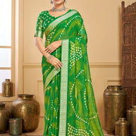 Exclusive Printed Saree with Blouse Piece for Elegant Ethnic Look  | RDD-HIMANI