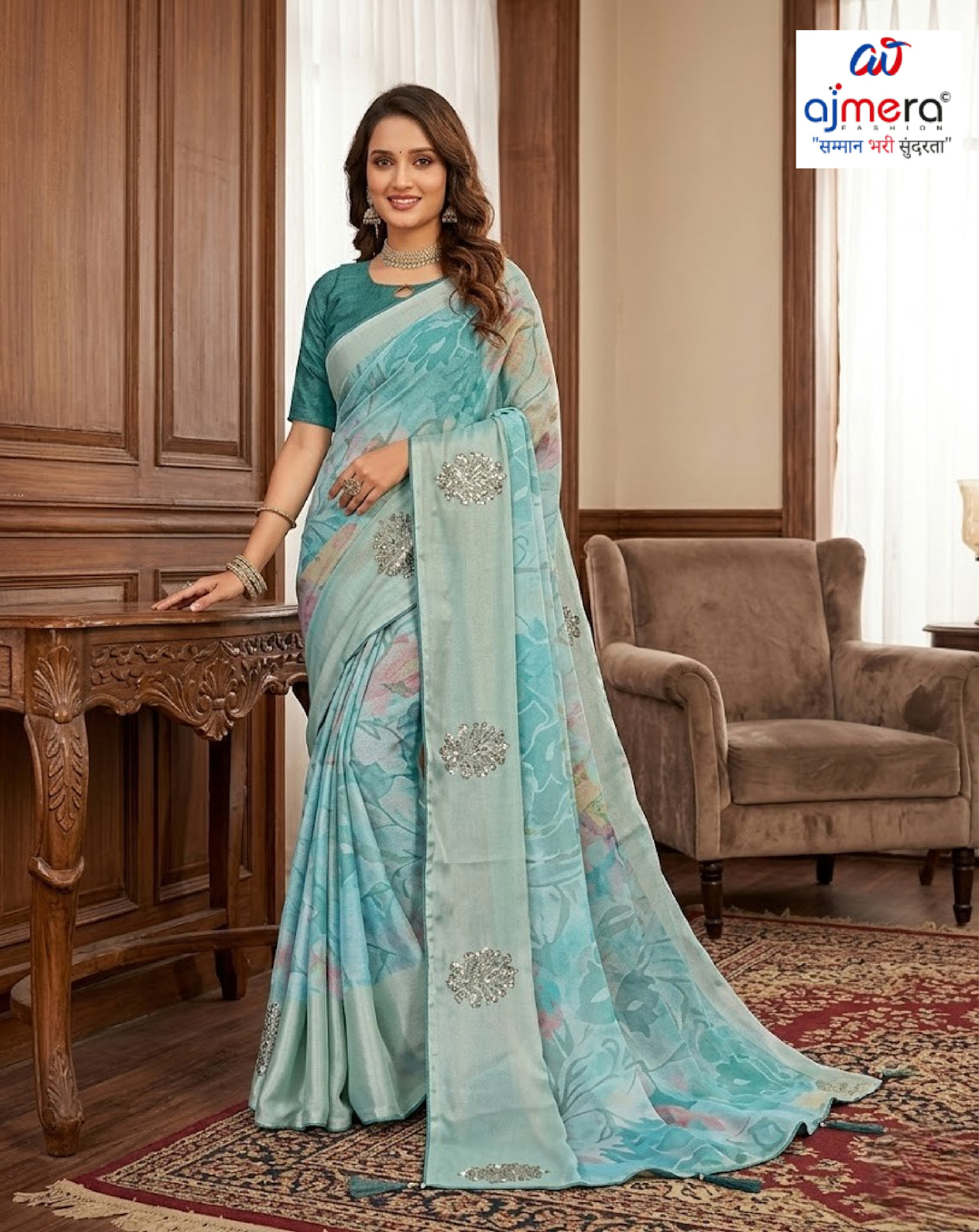 Exclusive Printed Saree with Blouse Piece for Elegant Ethnic Look | RDD-SHILPA