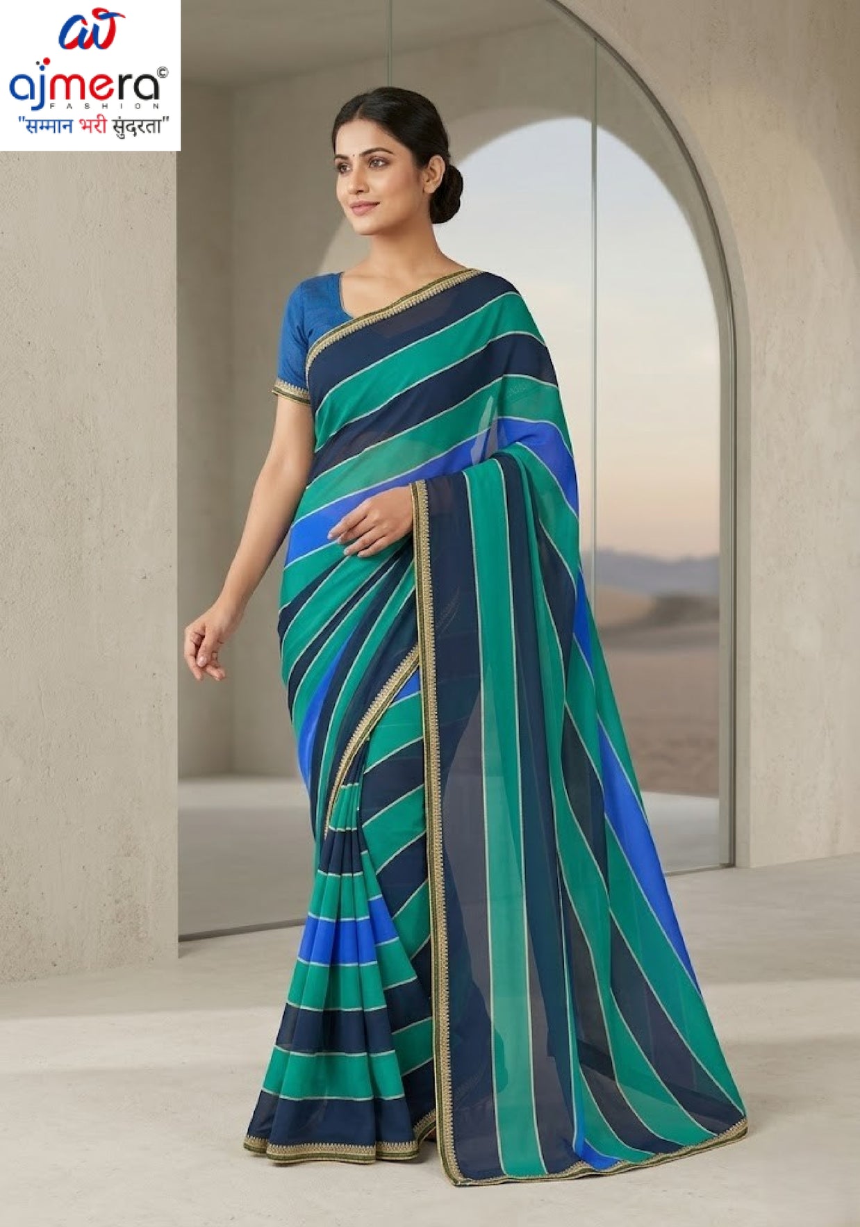 Chic Printed Saree with Blouse Piece for Sophisticated Ethnic Style | VER-HEERA-43708